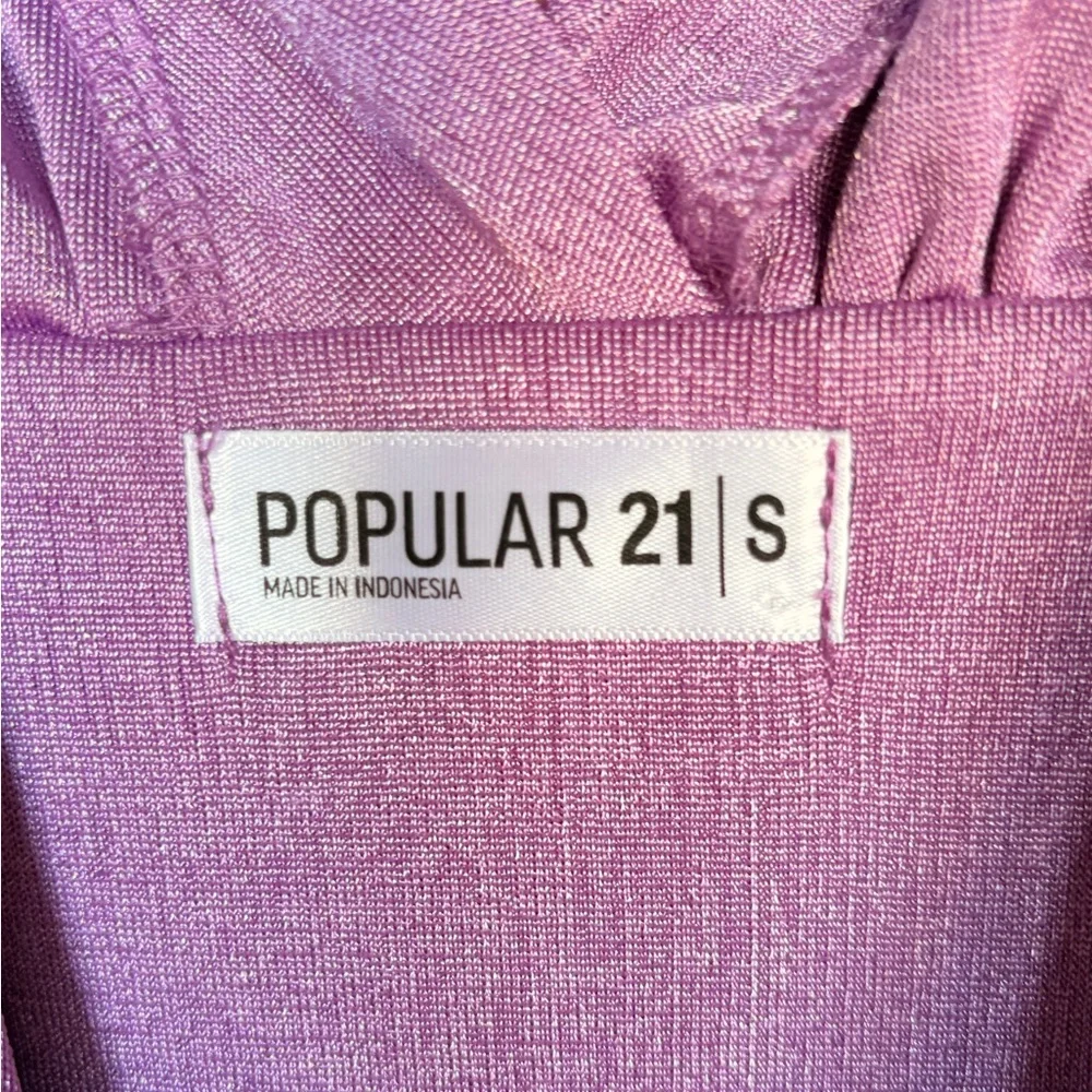 Chic Purple Women's Crop Top - Picture 4 of 4